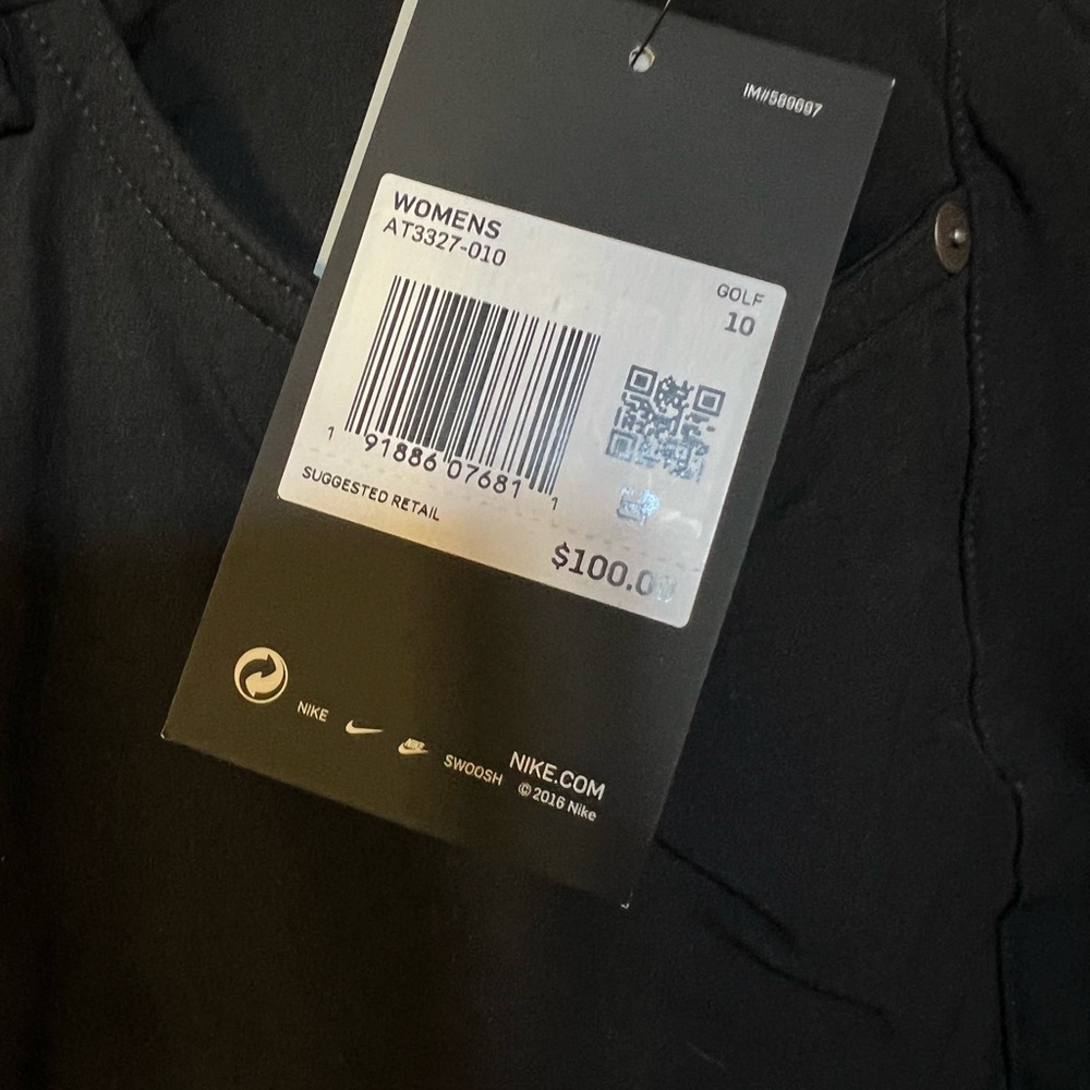 Nike golf pants. Water repellent.